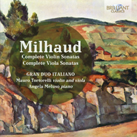 Milhaud: Complete Violin and Viola Sonatas